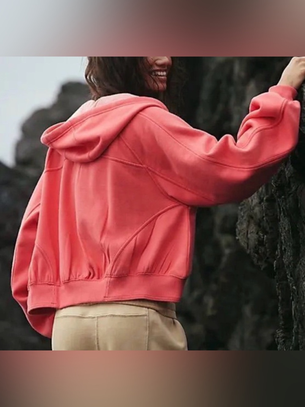 SOLD - FP Movement by Free People Full Zip Cropped Hoodie